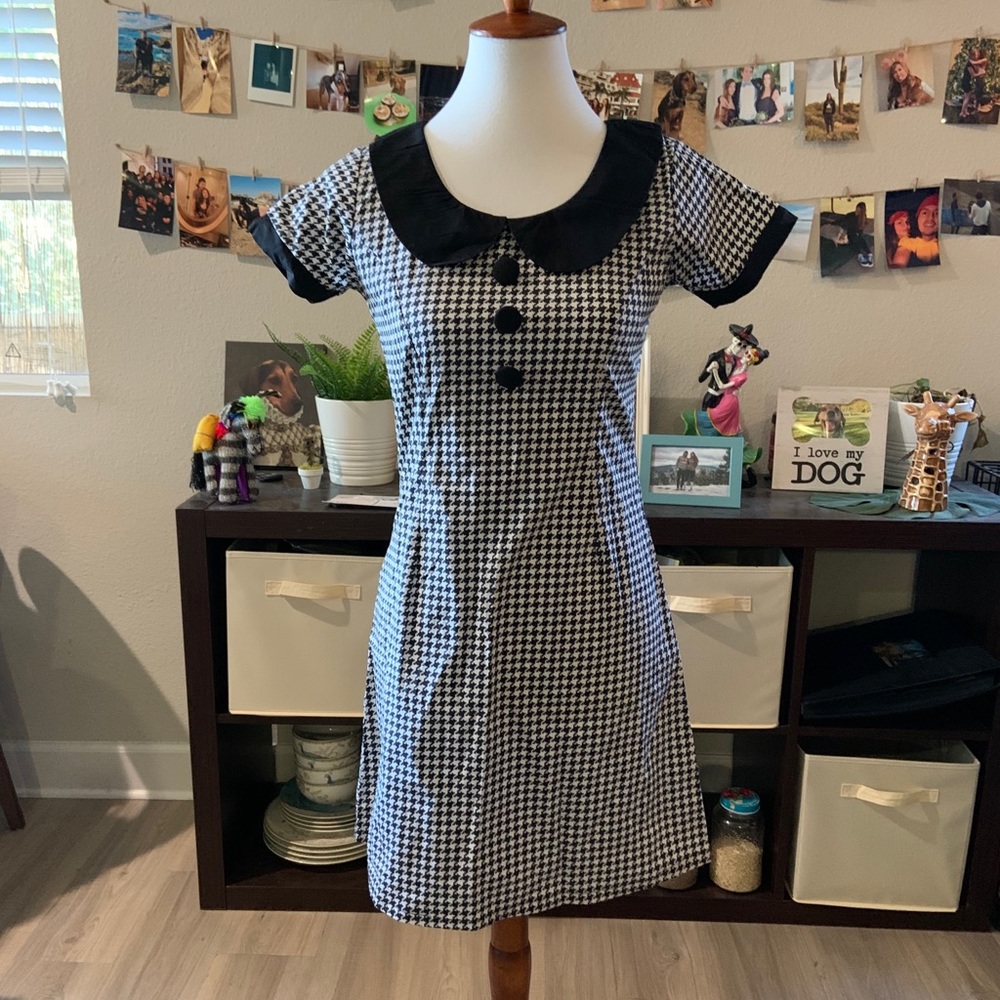 Madcap England Dollyrocker Houndstooth Dress Mod